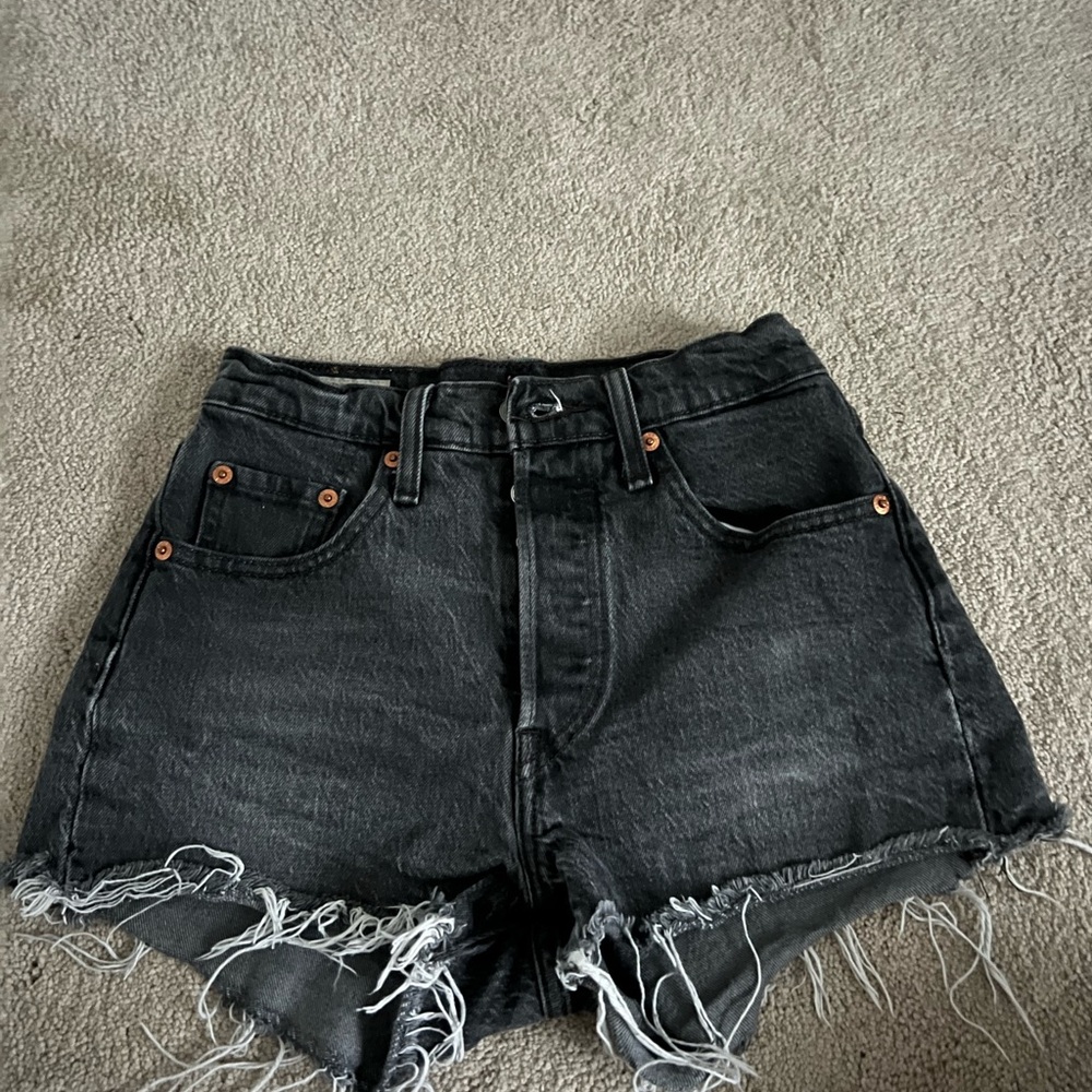 Levi's Charcoal Jean Shorts